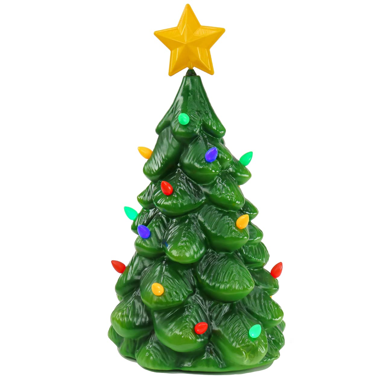 36&#x22; Pre-Lit LED Vintage Styled Blow Mold Christmas Tree